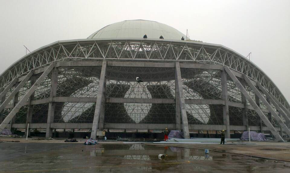 长宁温泉馆网架工程